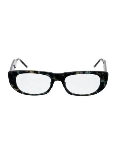 Pre-owned Thom Browne Square Eyeglasses In Blue