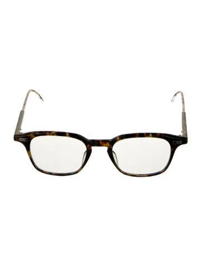Pre-owned Thom Browne Square Eyeglasses In Brown