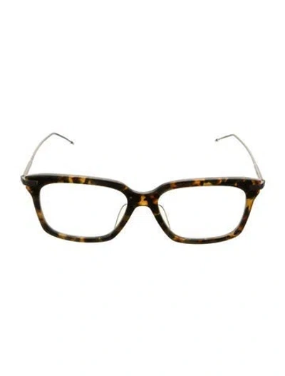 Pre-owned Thom Browne Square Eyeglasses In Brown