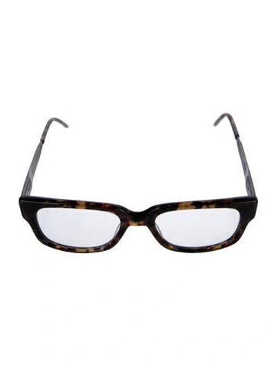 Pre-owned Thom Browne Square Eyeglasses In Brown