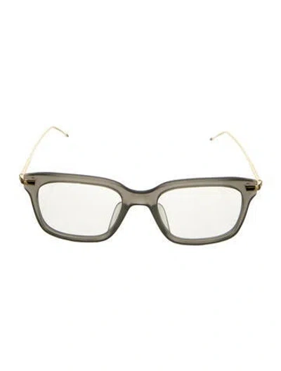 Pre-owned Thom Browne Square Eyeglasses In Gray