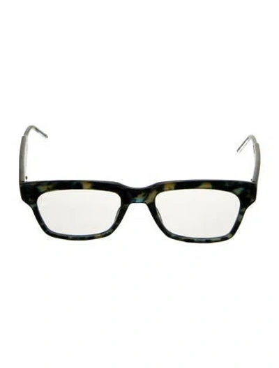 Pre-owned Thom Browne Square Eyeglasses In Green