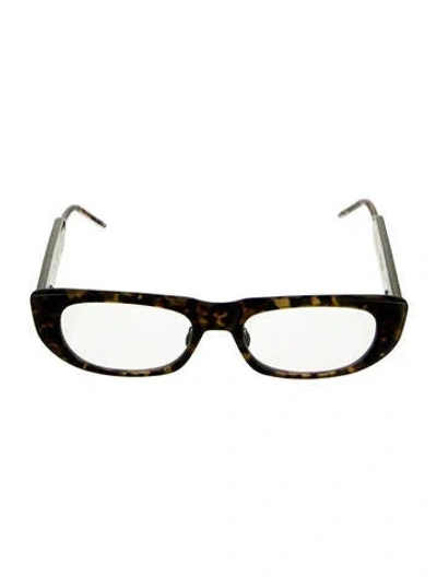 Pre-owned Thom Browne Square Eyeglasses W/ Tags In Brown