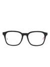 Thom Browne Square-frame Glasses In Black