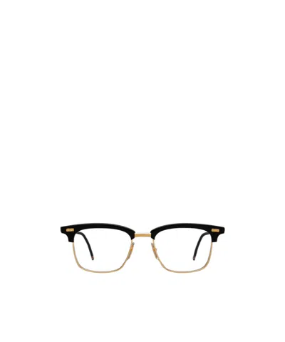 Thom Browne Square-frame Glasses In Gold