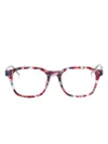 Thom Browne Square-frame Glasses In Blue