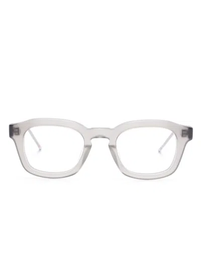 Thom Browne Square-frame Glasses In Grey