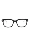 Thom Browne Square-frame Glasses In Grey