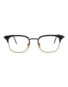 Thom Browne Square-frame Metal Optical Frames Eyeglass Frame Multicolored Size 49 Metal In Fantasy