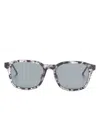 Thom Browne Square-frame Sunglasses In 灰色