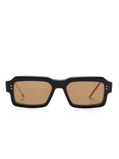 Thom Browne Square-frame Sunglasses In 黑色