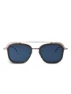 Thom Browne Square-frame Sunglasses In Brown