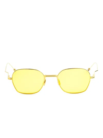 Thom Browne Square-frame Sunglasses In Yellow