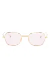Thom Browne Square-frame Sunglasses In Brown