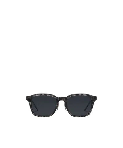 Thom Browne Rectangular Sunglasses In Black