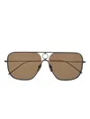 Thom Browne Square-frame Sunglasses In Black