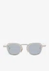 Thom Browne Square-frame Sunglasses In Blue