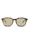 Thom Browne Square-frame Sunglasses In Brown
