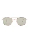 Thom Browne Square Frame Sunglasses In Gold