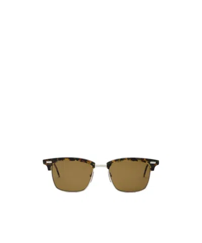 Thom Browne Square Frame Sunglasses In Green