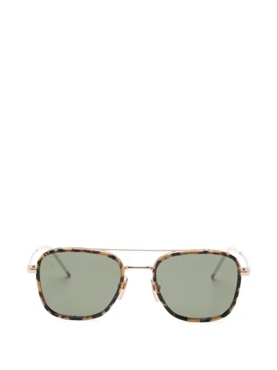 Thom Browne Square-frame Sunglasses In Metallic
