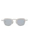 Thom Browne Square-frame Sunglasses In Silver