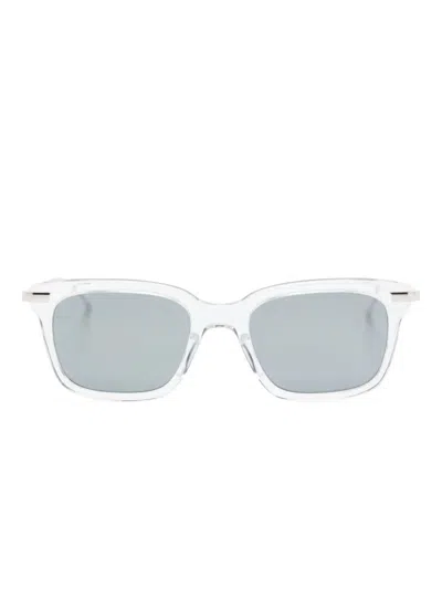 Thom Browne Square-frame Sunglasses In White