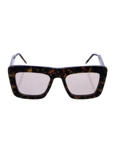 Pre-owned Thom Browne Square Gradient Sunglasses In Brown
