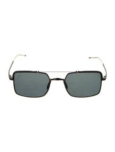Pre-owned Thom Browne Square Tinted Sunglasses In Black