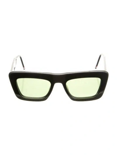 Pre-owned Thom Browne Square Tinted Sunglasses In Black