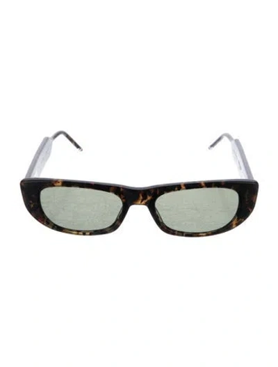 Pre-owned Thom Browne Square Tinted Sunglasses In Brown