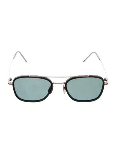 Pre-owned Thom Browne Square Tinted Sunglasses In Gold