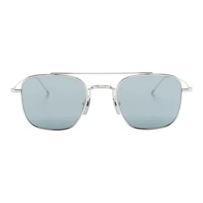 Thom Browne Squared Aviator Sunglasses Unisex In Blue