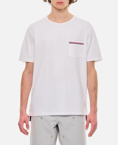 THOM BROWNE SS RWB POCKET COTTON T-SHIRT
