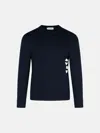 Thom Browne 'stitch' Navy Cotton Sweater In Navy