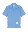 Thom Browne Straight Fit Shirt In Blue
