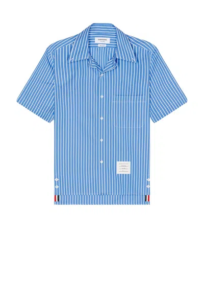 Thom Browne Straight Fit Shirt In Blue
