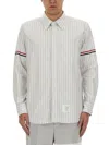 Thom Browne Straight Fit Shirt In Gray