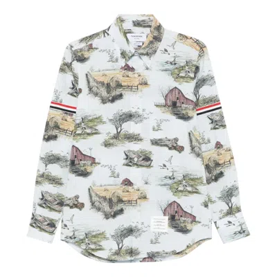 THOM BROWNE STRAIGHT FIT SHIRT