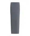 Thom Browne Grosgrain Loop Tab Pencil Skirt In Gray