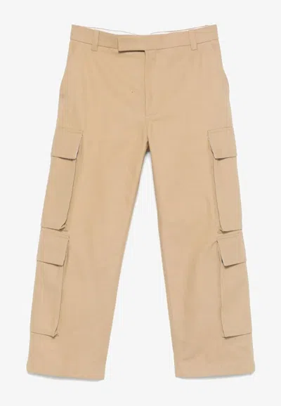 THOM BROWNE STRAIGHT-LEG CHINO CARGO PANTS