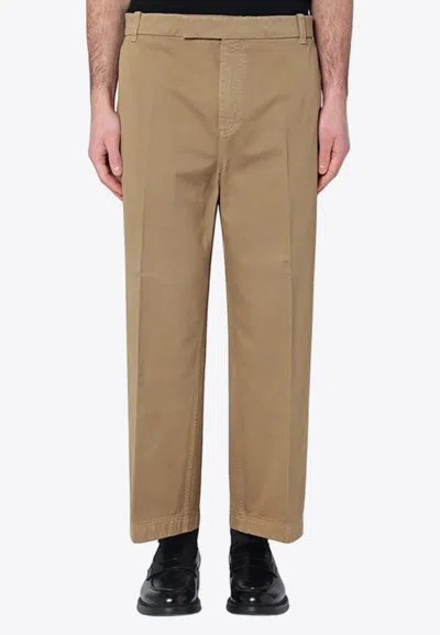 Thom Browne Straight-leg Chino Pants In Khaki