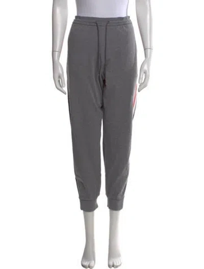 Pre-owned Thom Browne Straight Leg Pants In Gray