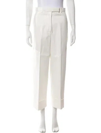 Pre-owned Thom Browne Straight Leg Pants In Neutral
