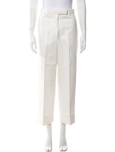 Pre-owned Thom Browne Straight Leg Pants In Neutral