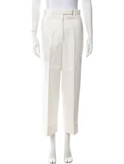 Pre-owned Thom Browne Straight Leg Pants In Neutral