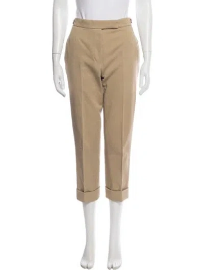 Pre-owned Thom Browne Straight Leg Pants In Neutrals