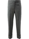 Thom Browne Straight-leg Tailored Trousers In Grey