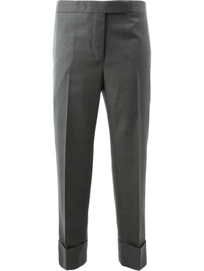 Thom Browne Straight-leg Tailored Trousers In Grey