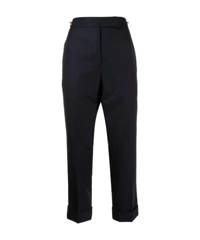 Thom Browne Straight-leg Trousers In Black